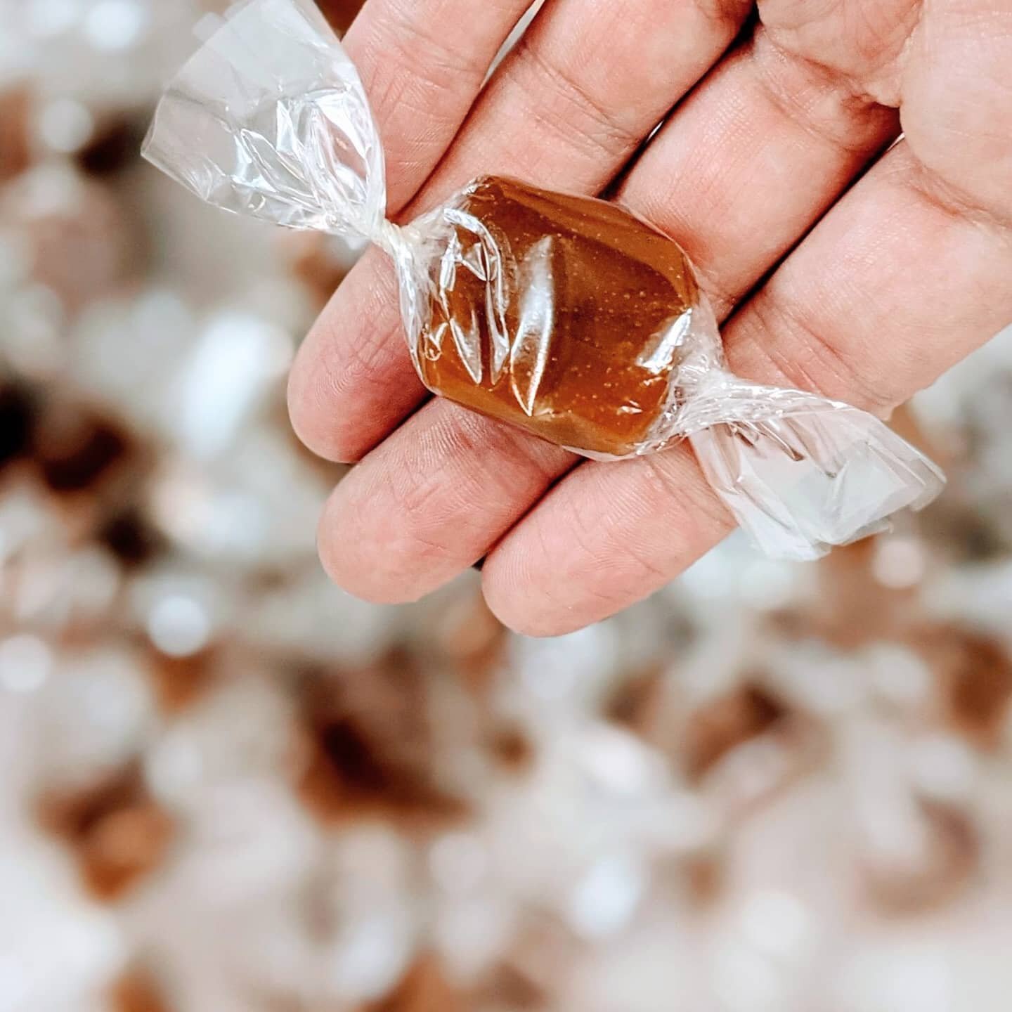 Working on building inventory and getting prepared for some big changes soon! #nikkidarlingconfections #dulcedeleche #caramel